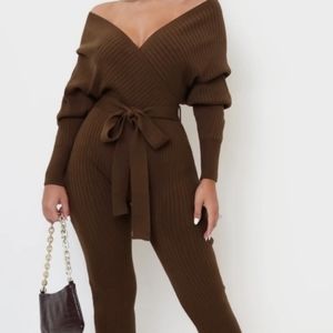Brown jumpsuit